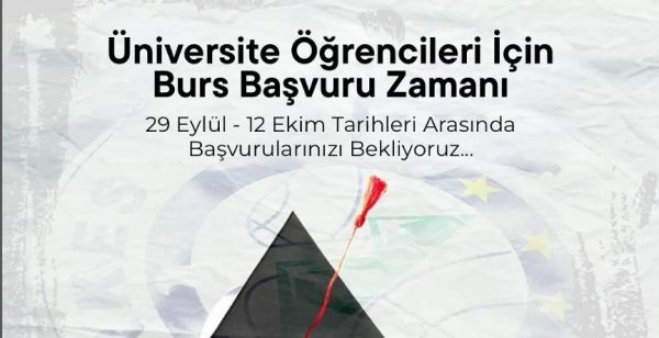 2025-2026 EĞİTİM-ÖĞRETİM YILI BURS BAŞVURU ZAMANI