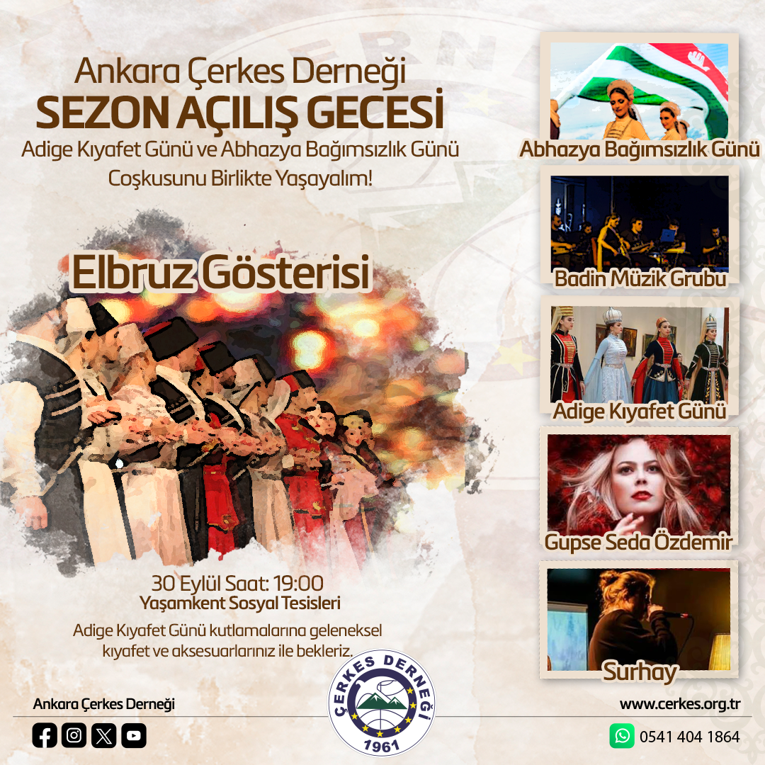 ANKARA ÇERKES DERNEĞİ SEZON AÇILIŞ GECESİ