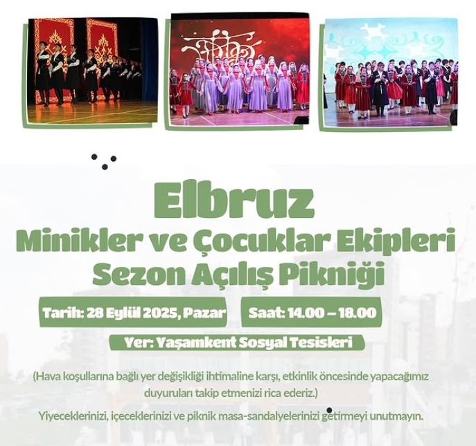 ELBRUZ MİNİKLER VE ÇOCUKLAR EKİPLERİ SEZON AÇILIŞ PİKNİĞİ
