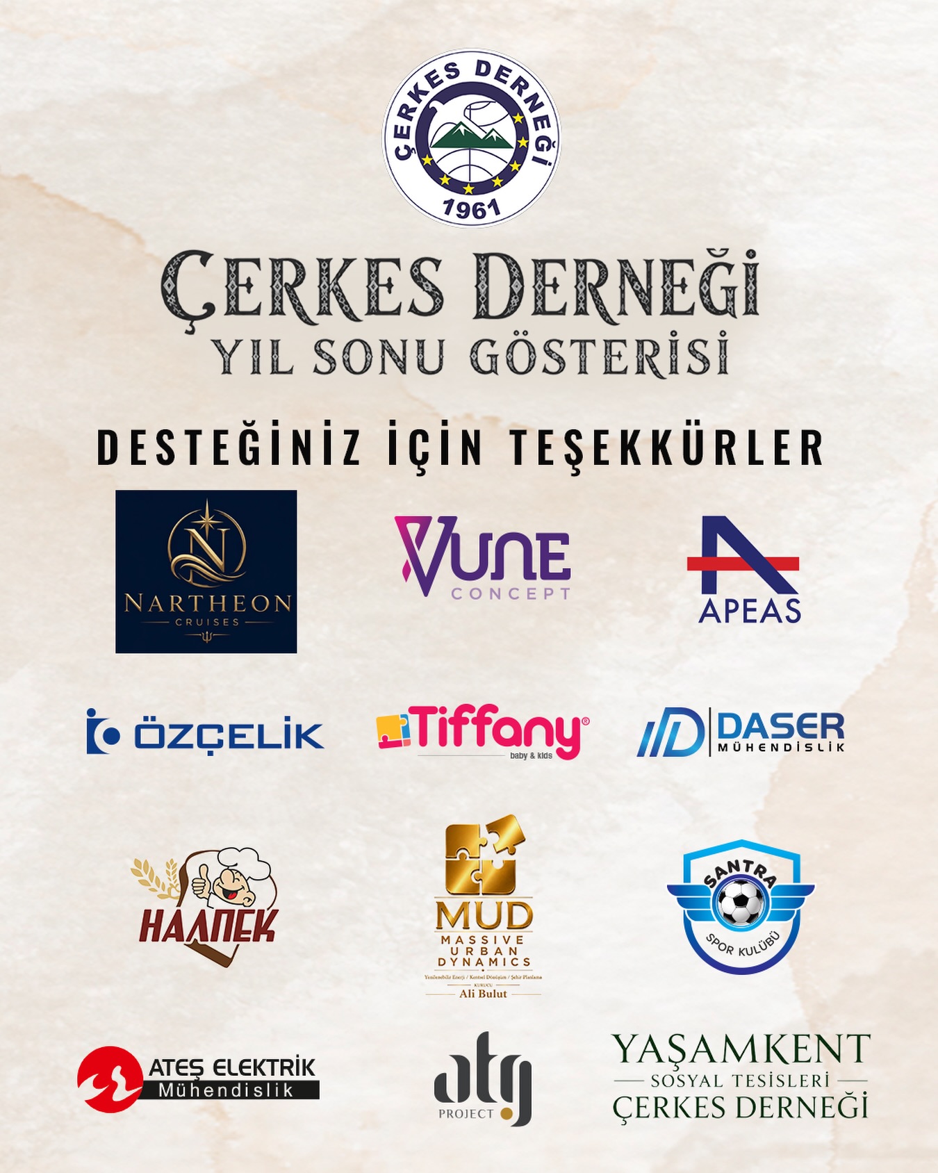 Kültürümüzü Geleceğe Taşıyan Değerli Destekçilerimize Teşekkürlerimizle! ✨