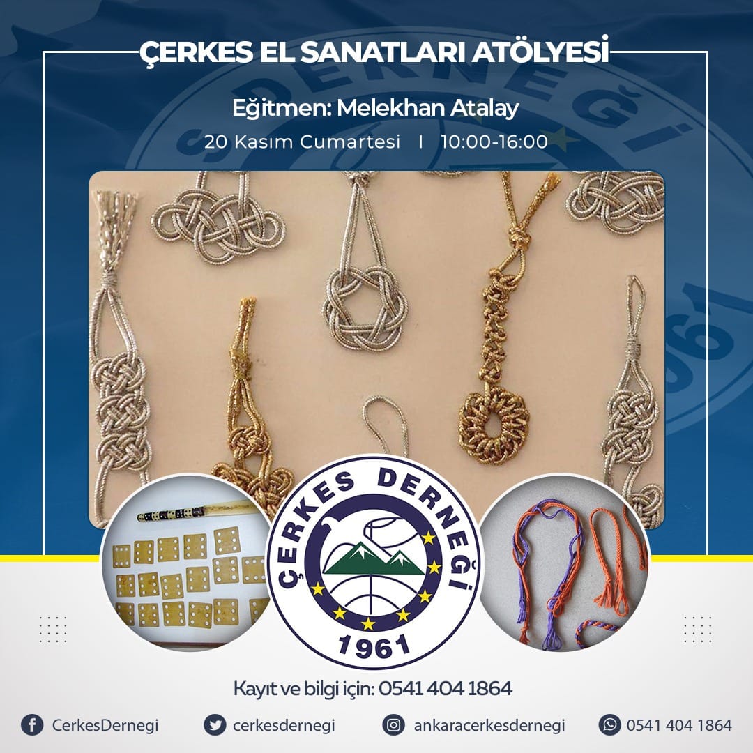 ÇERKES EL SANATLARI ATÖLYESİ BAŞLIYOR
